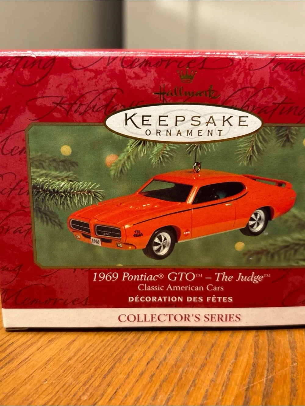 Hallmark Orange 1969 Pontiac GTO 'The Judge' Keepsake Ornament